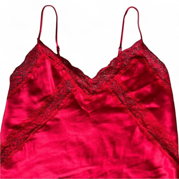 Victoria's Secret Red Satin Tank Top - Picture 2 of 5